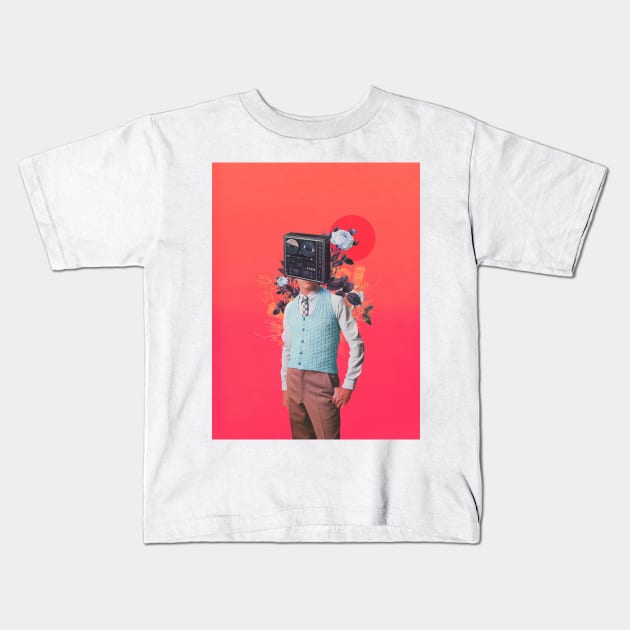 Phonohead Kids T-Shirt by FrankMoth